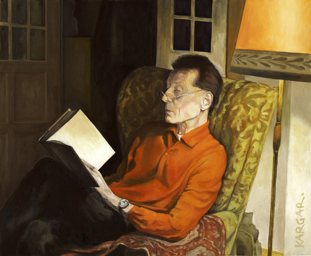 Die Erstausgabe Porträt Hermann Sawitzky, Öl auf Papier, 2012